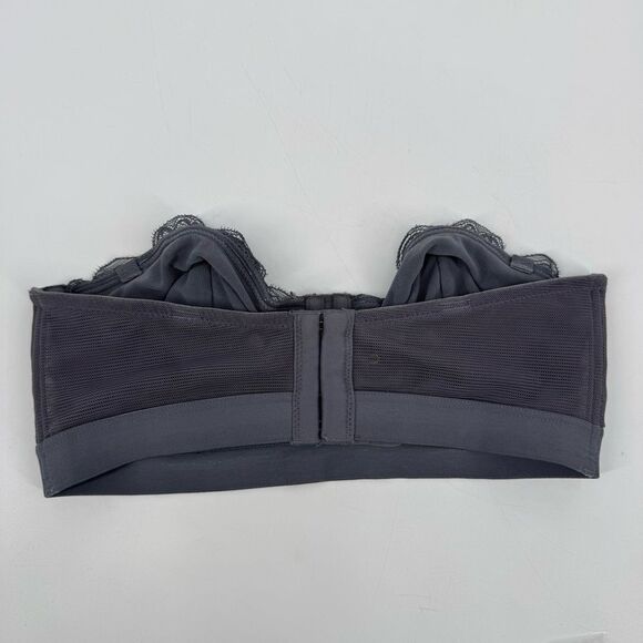 Lively Lace Strapless Convertible Bra Gray 34C - Picture 4 of 8